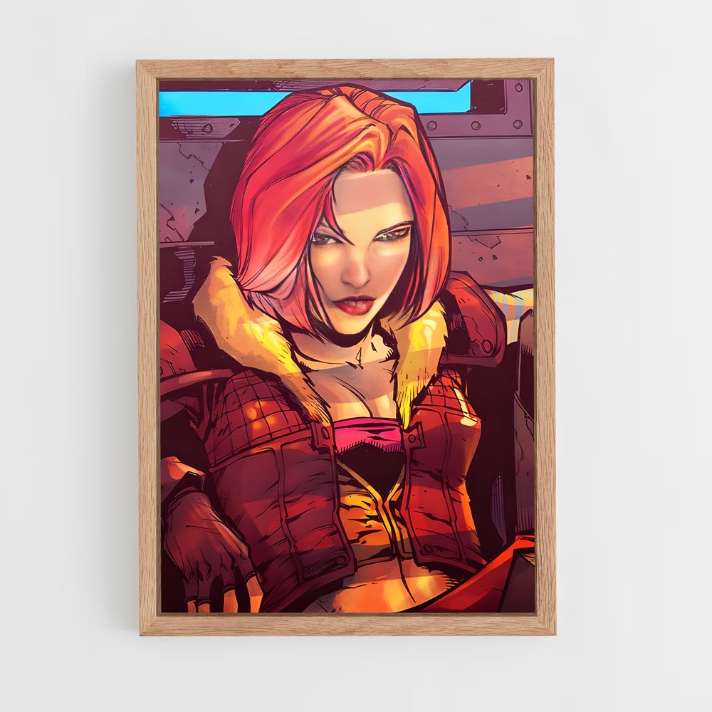 Poster Lilith en Rouge – affiche Borderlands (vue 4)